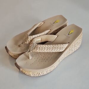 Volatile Wedge Thong Sandals